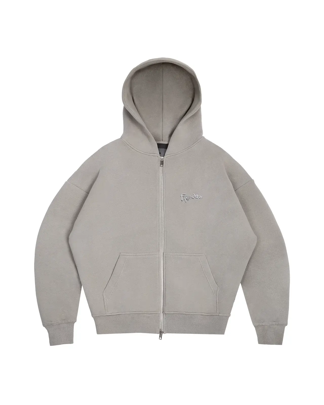 Episodes Tag ZipUp Hoodie Concrete (1)